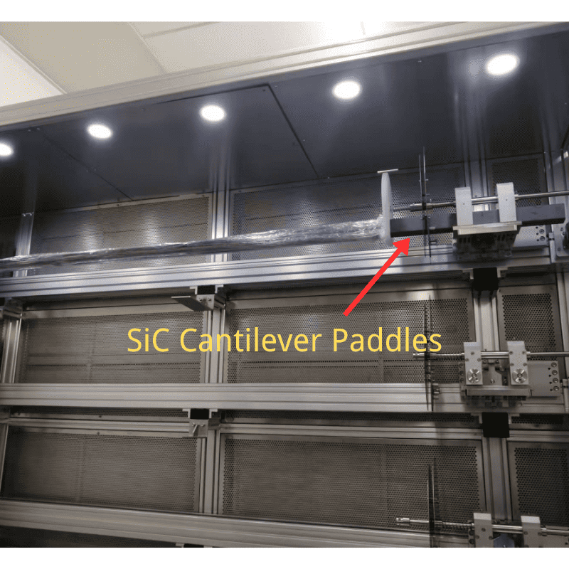 SiC cantilever paddle in horizontal furnace